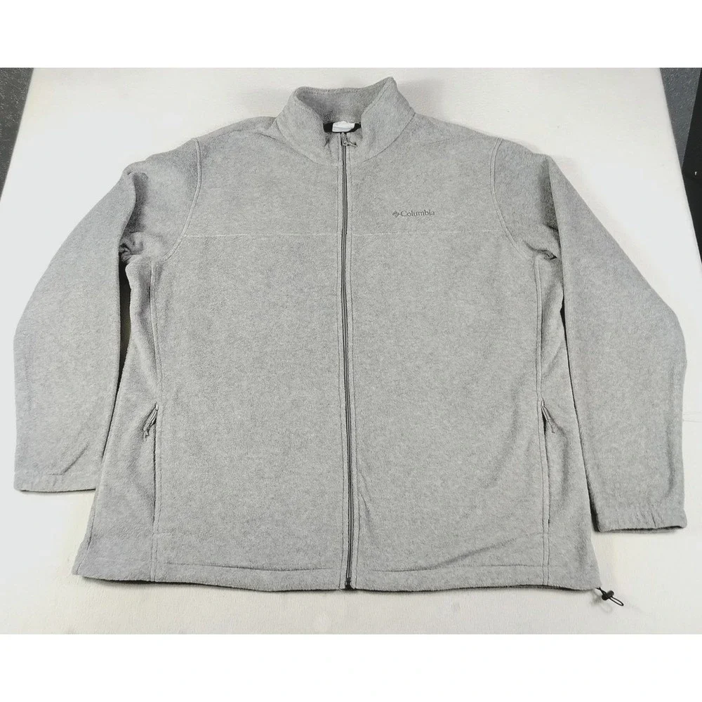 Columbia Jacket Mens 3XLT Gray Fleece Steen Moutain 2.0 Outdoor Hiking Gorpcore